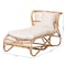 Bali & Pari Delara Modern Bohemian Natural Brown Rattan Chaise 236-12703-ZORO - alternate 8